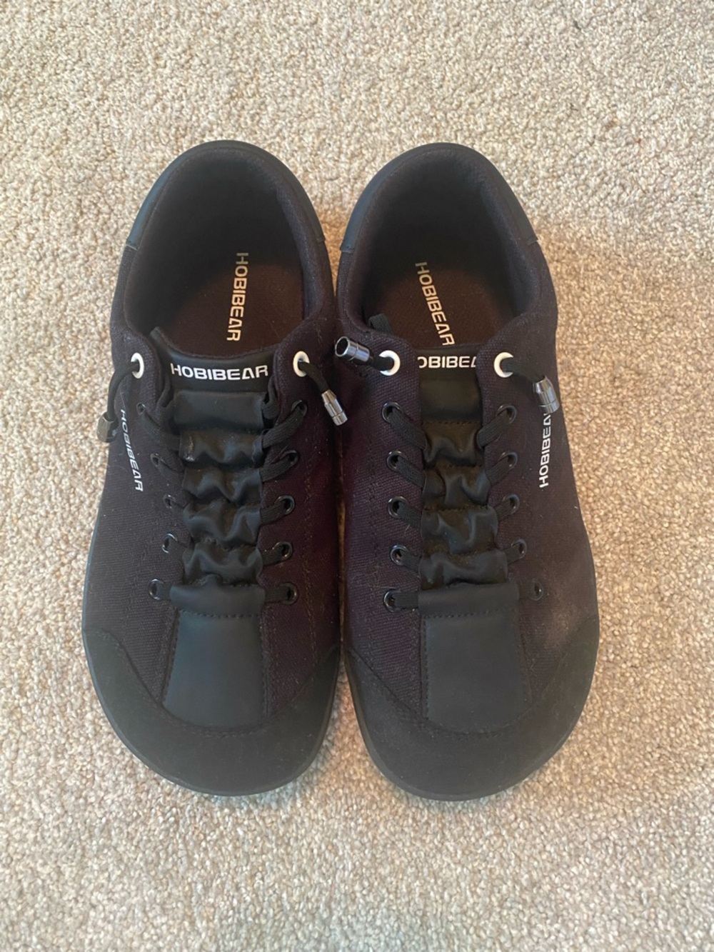 Hobibear Black Casual Lace-Up Sneakers